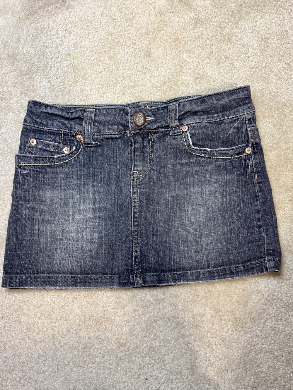 American Eagle Outfitters Dark Denim Mini Skirt
